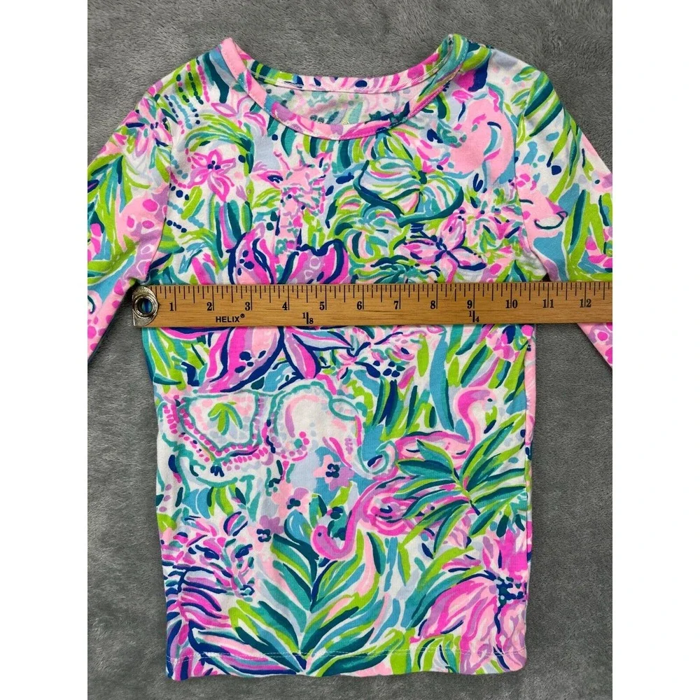Lily Pulitzer Girl's Mini Sammy Pajama Top Long Sleeve Size‎ 6